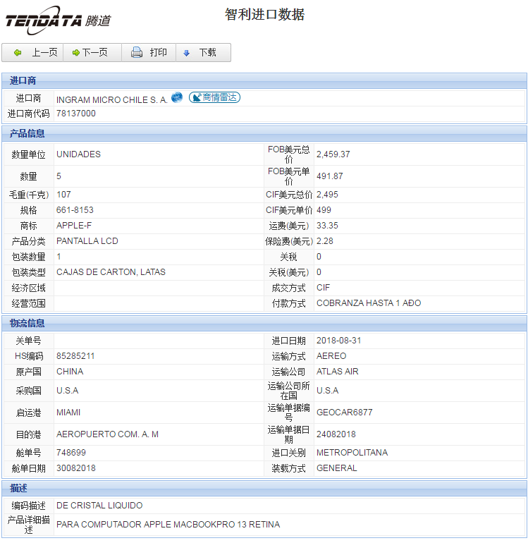 海关数据,进出口数据,进口数据,kdpay钱包官网,贸易,智利